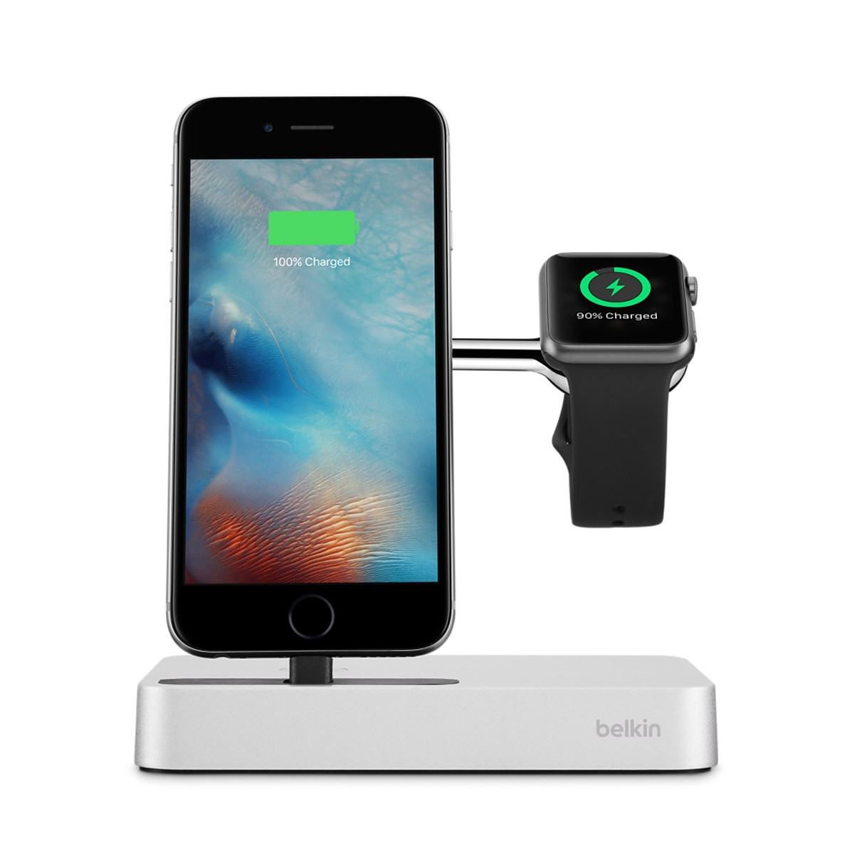 iPhone+Belkin Valet Charge Dock for Apple Watch Laredo Racks